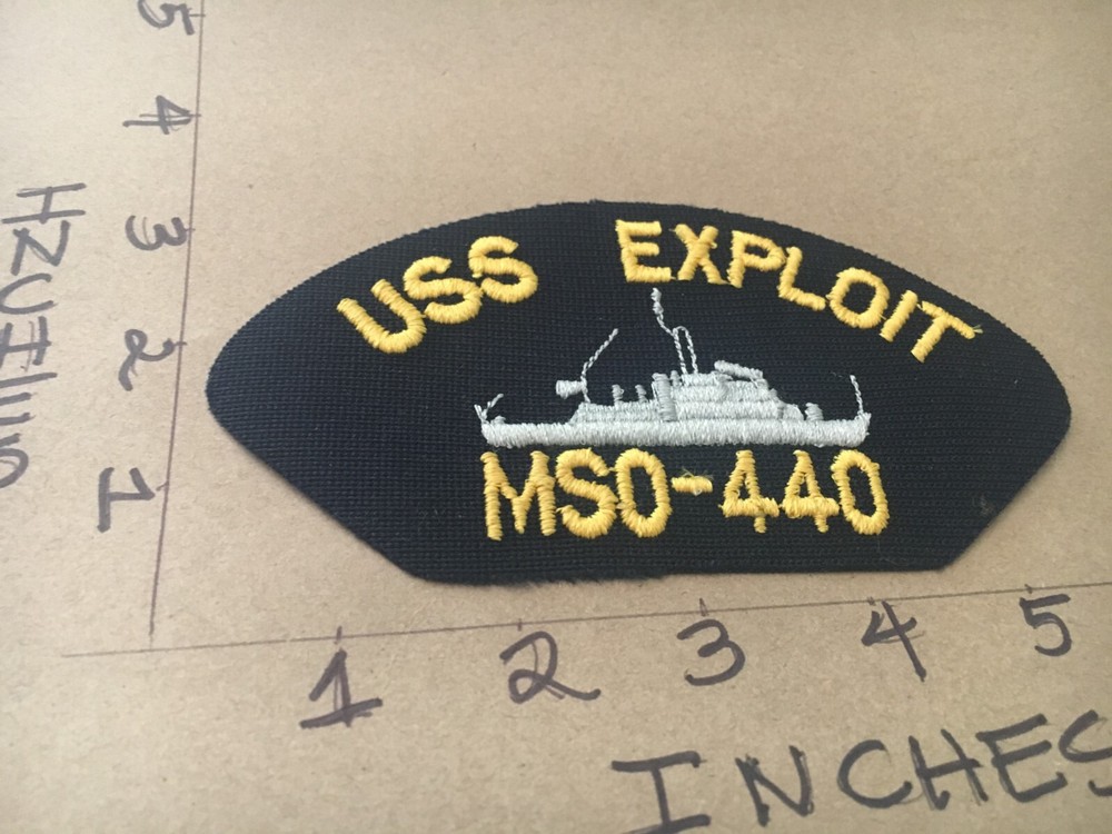 US Navy USS Exploit MSO-440 Hat Patch 6/1/25