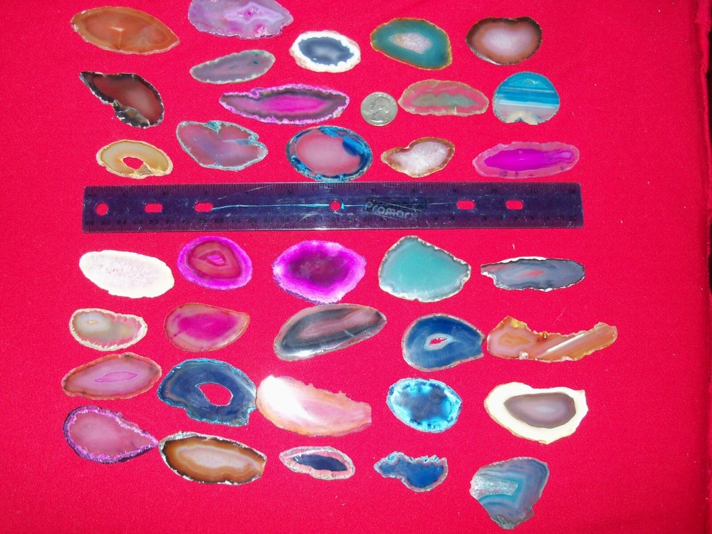 1 medium thin agate slice per lot