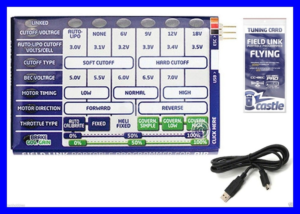 New Castle Creations Field Link Portable Programming Card Air Airplane Version