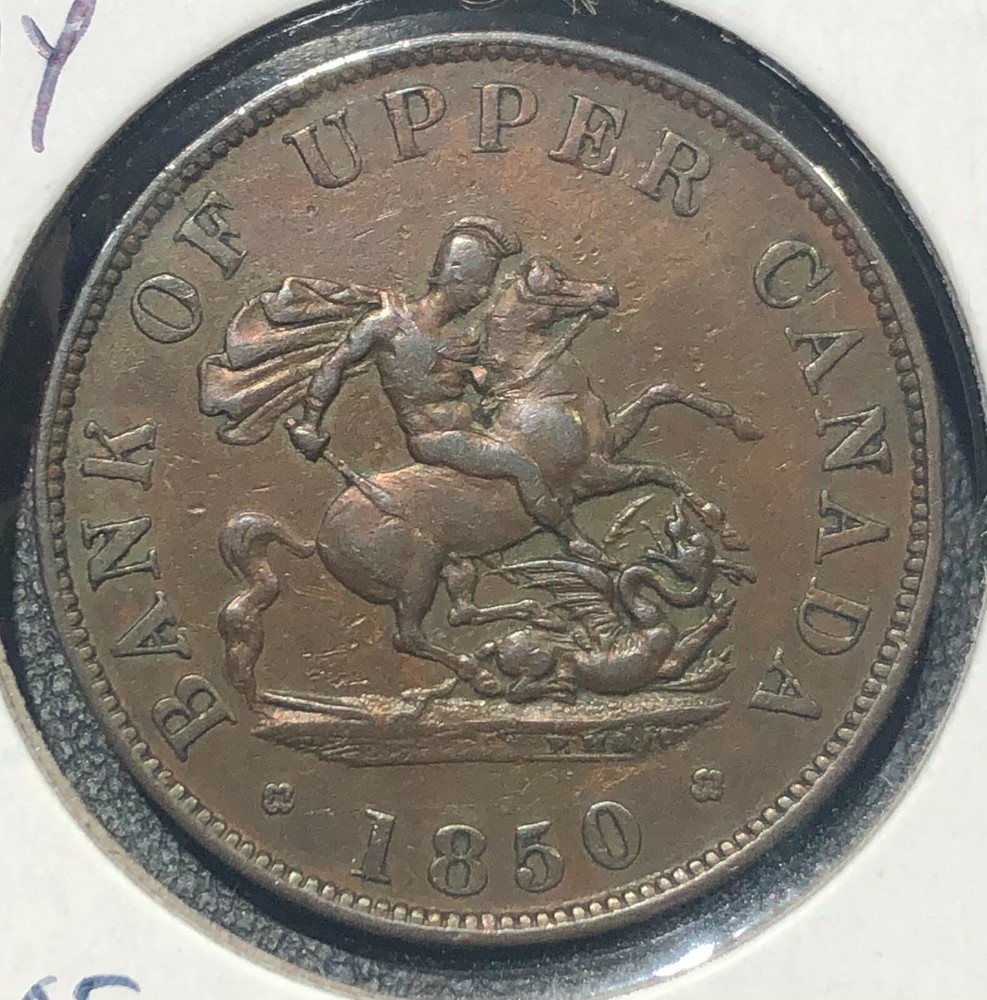 Canada - Upper Canada - British Administration 1850 1/2 Penny Token  *