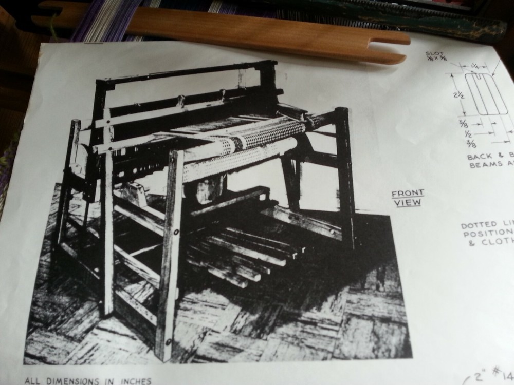 TABLE-TOP WEAVING LOOM copy carpentry plans textiles tool to make David Bryant