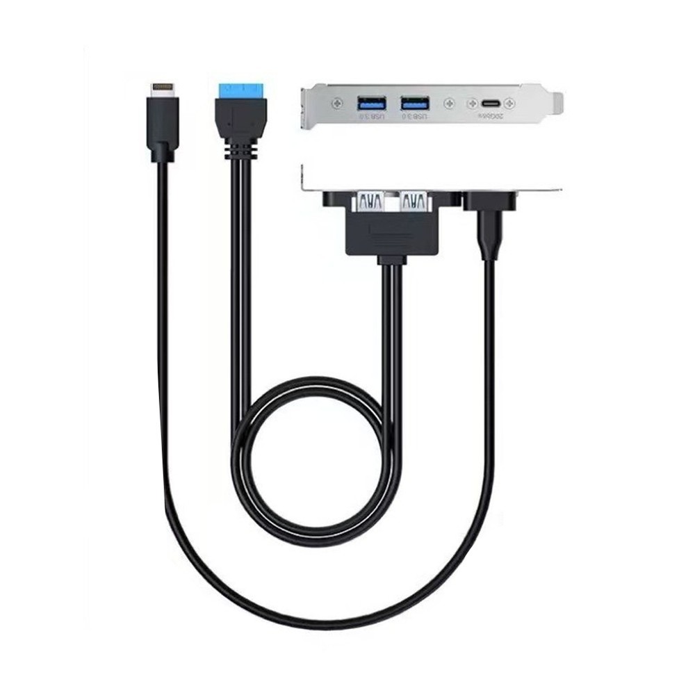 20Gbps USB3.2 Gen2x2 Front Panel Adapter, USB-C and USB to USB3.2 Type-E1106