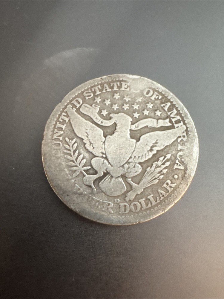 1915-D Barber Half Dollar-Better Date-50c