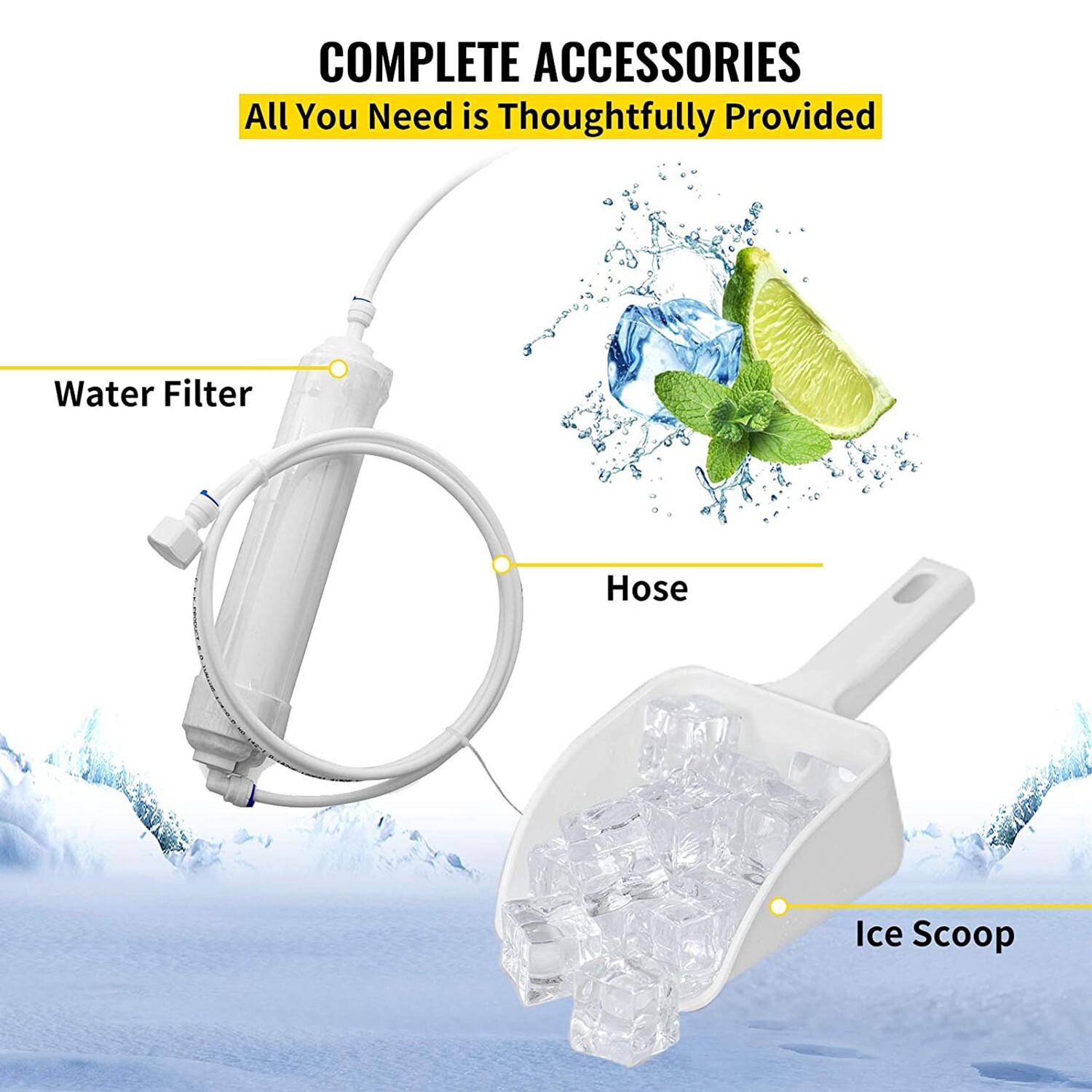 Commercial Ice Maker 150lbs Stainless Steel Built-in Cube Machine Bar Restaurant