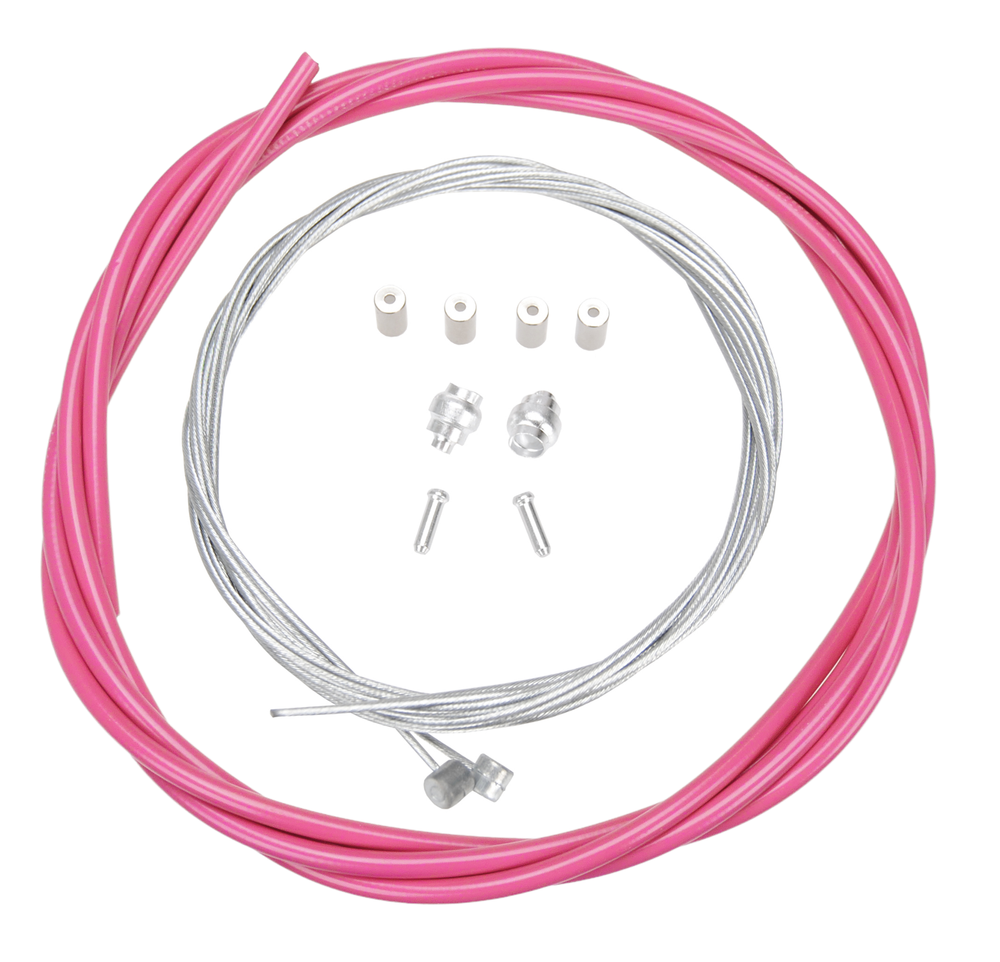 Basic Bicycle Brake Cable Kit for BMX/MTB - BUBBLEGUM PINK