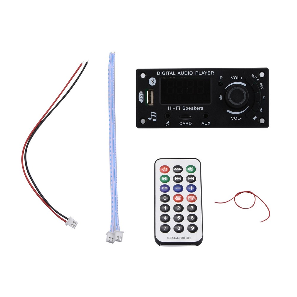 DC7-25V 2*50W Bluetooth Digital Audio Player MP3 Decoder Borad Power Amp Module