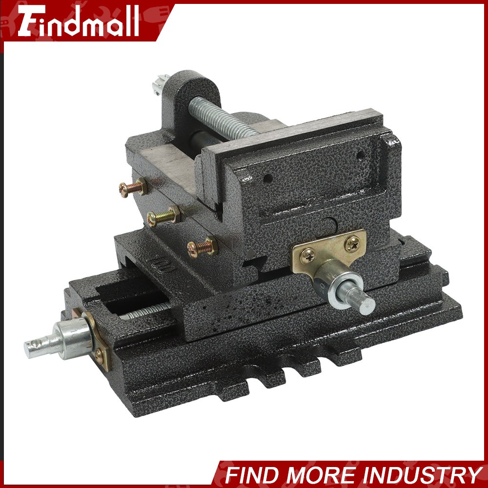 Findmall 4In Cross Drill Press Vise X-Y Clamp Machine Slide Metal Milling 2 Way