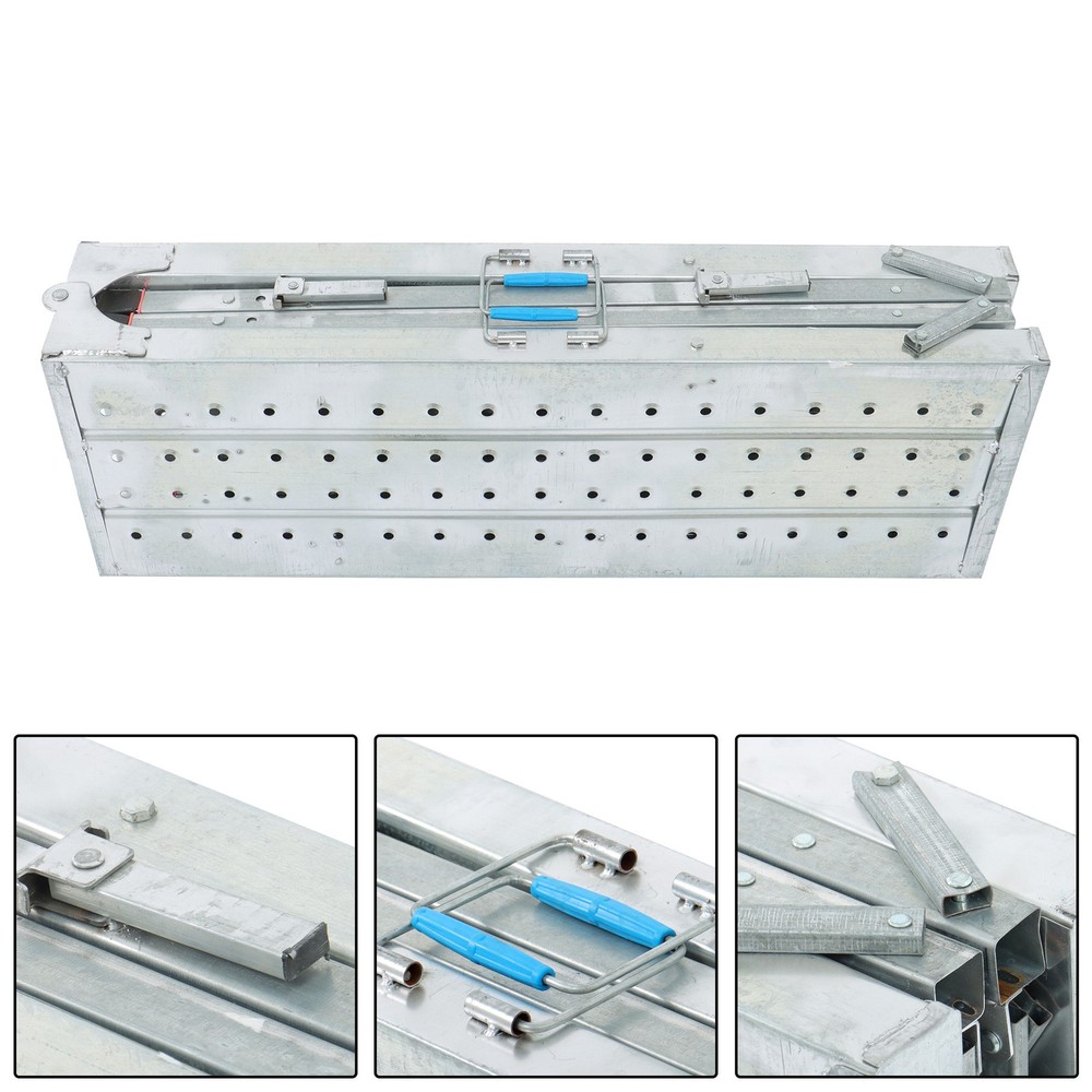 LABLT 1.8m Scaffolding, Adjustable Work Platform Scaffold Tower Ladder Stool