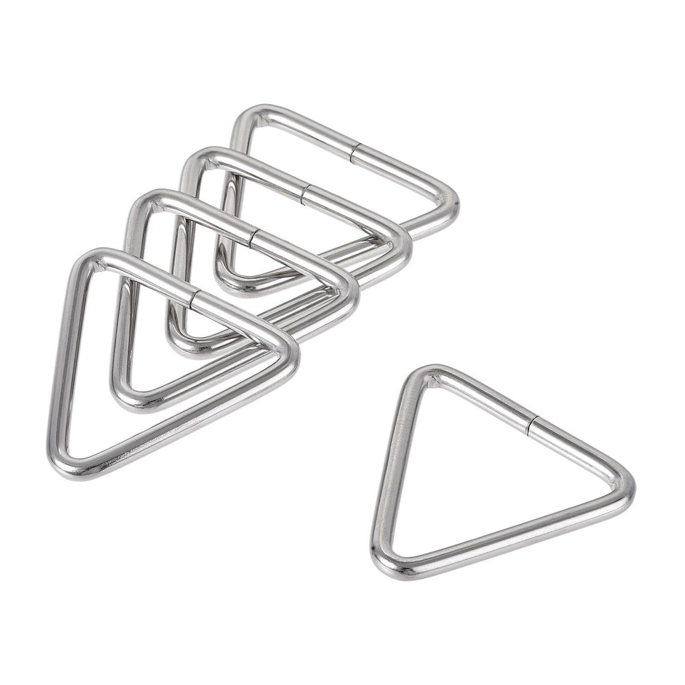 Metal Triangle Ring Buckle 1.5" (38mm) Inner Width 6pcs Width