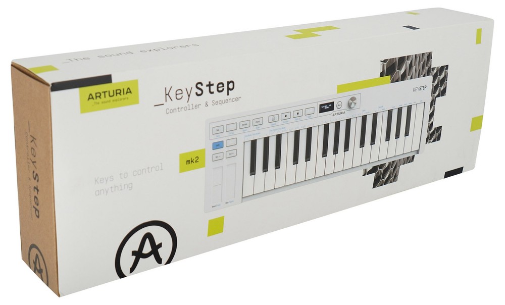 Arturia KEYSTEP MK2 32-Note Slimkey Keyboard Controller/Sequencer+Dual Stand
