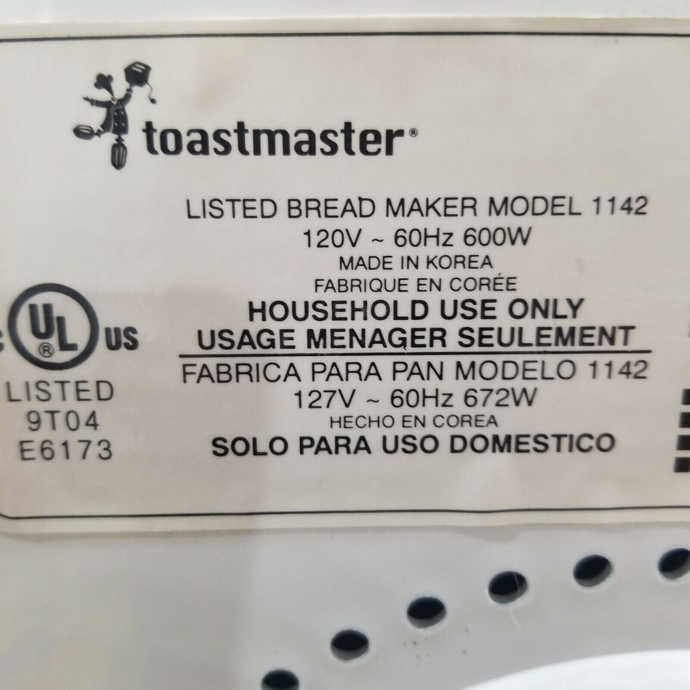 Kneading Blade Paddle for Toastmaster Bread Maker Machine Model 1142 only (C)