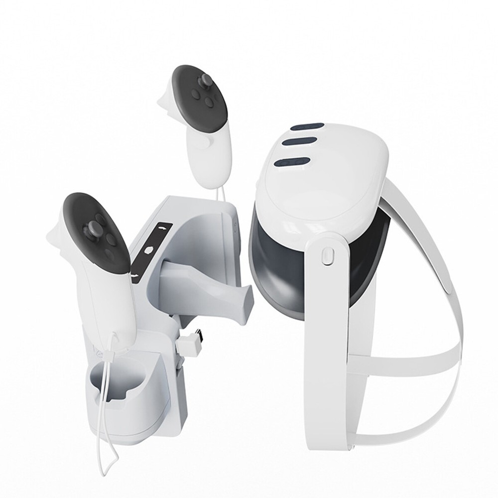 For Oculus Quest 3 VR Headset Controller Charging Dock Wall Mount Charger Stand