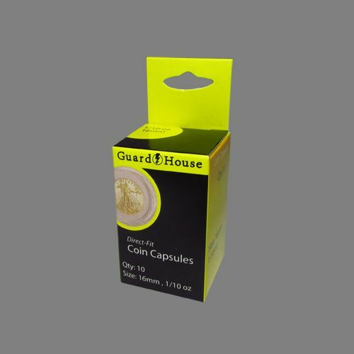 Guardhouse Direct Fit Coin Capsule 1/10 Oz Gold Eagle 10 Pak