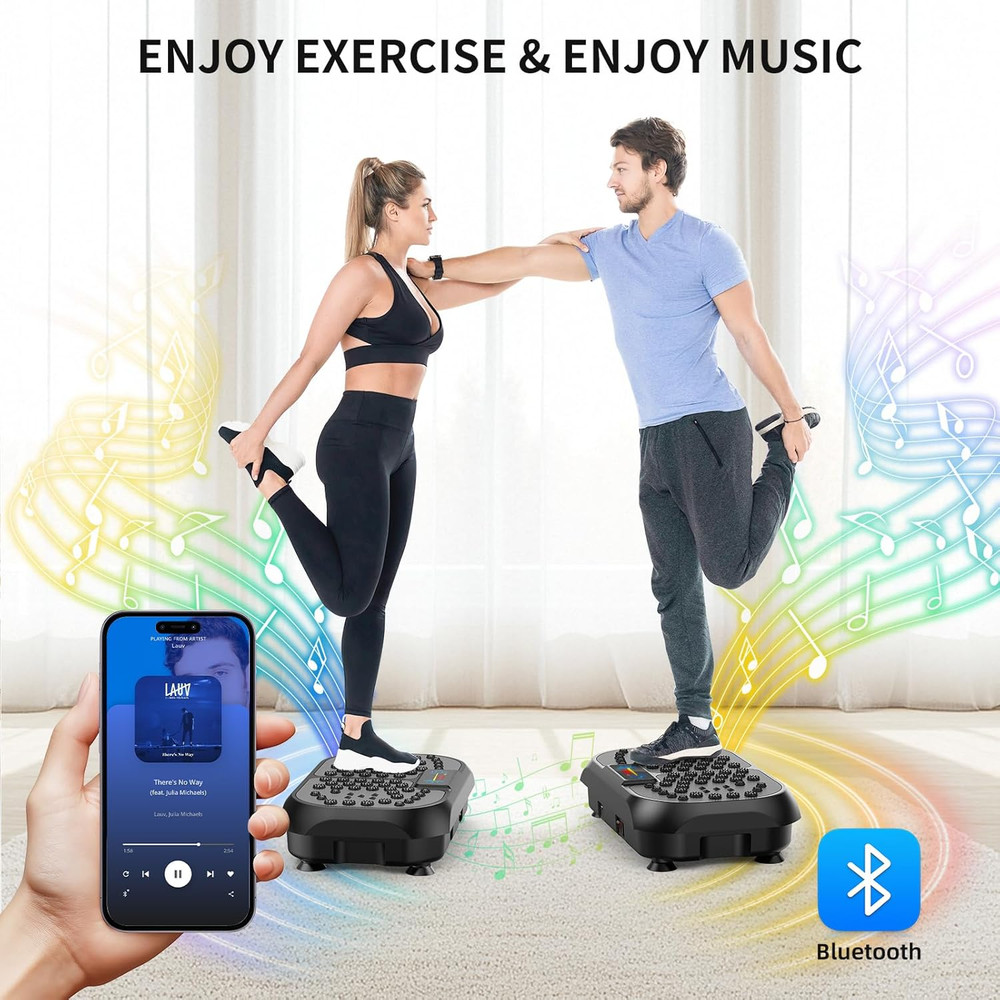 Vibration Plate Exercise Machine - Crazyfeb Vibration Plate for Lymphatic Draina