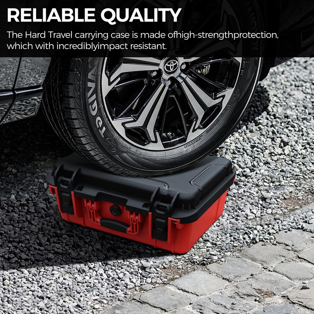 Case for Milwaukee Battery - Extra Large Hard Storage Box with Adjustable Div...