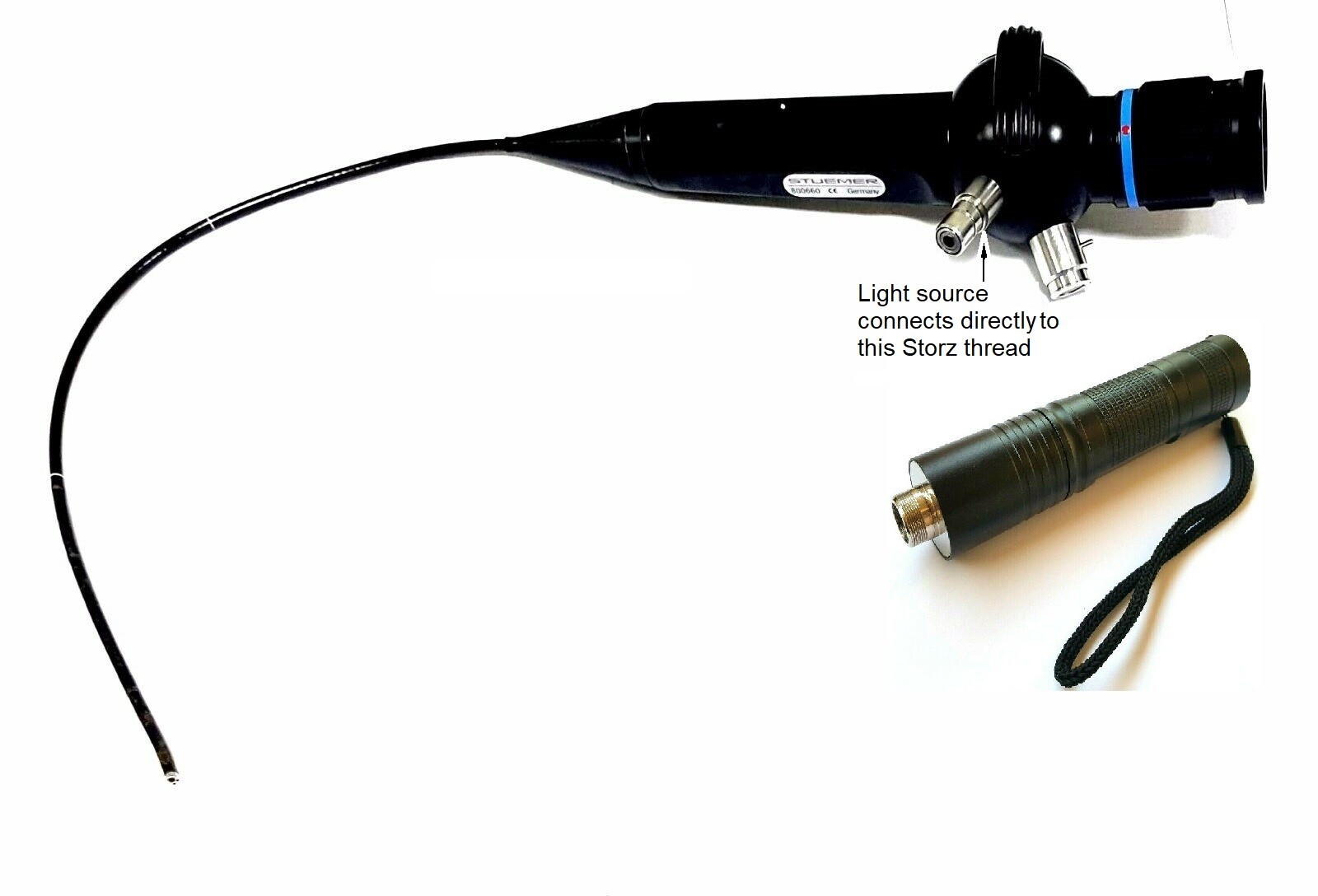 Olympus compatible endoscope LED LIGHT SOURCE + LG Battery + Charger L3