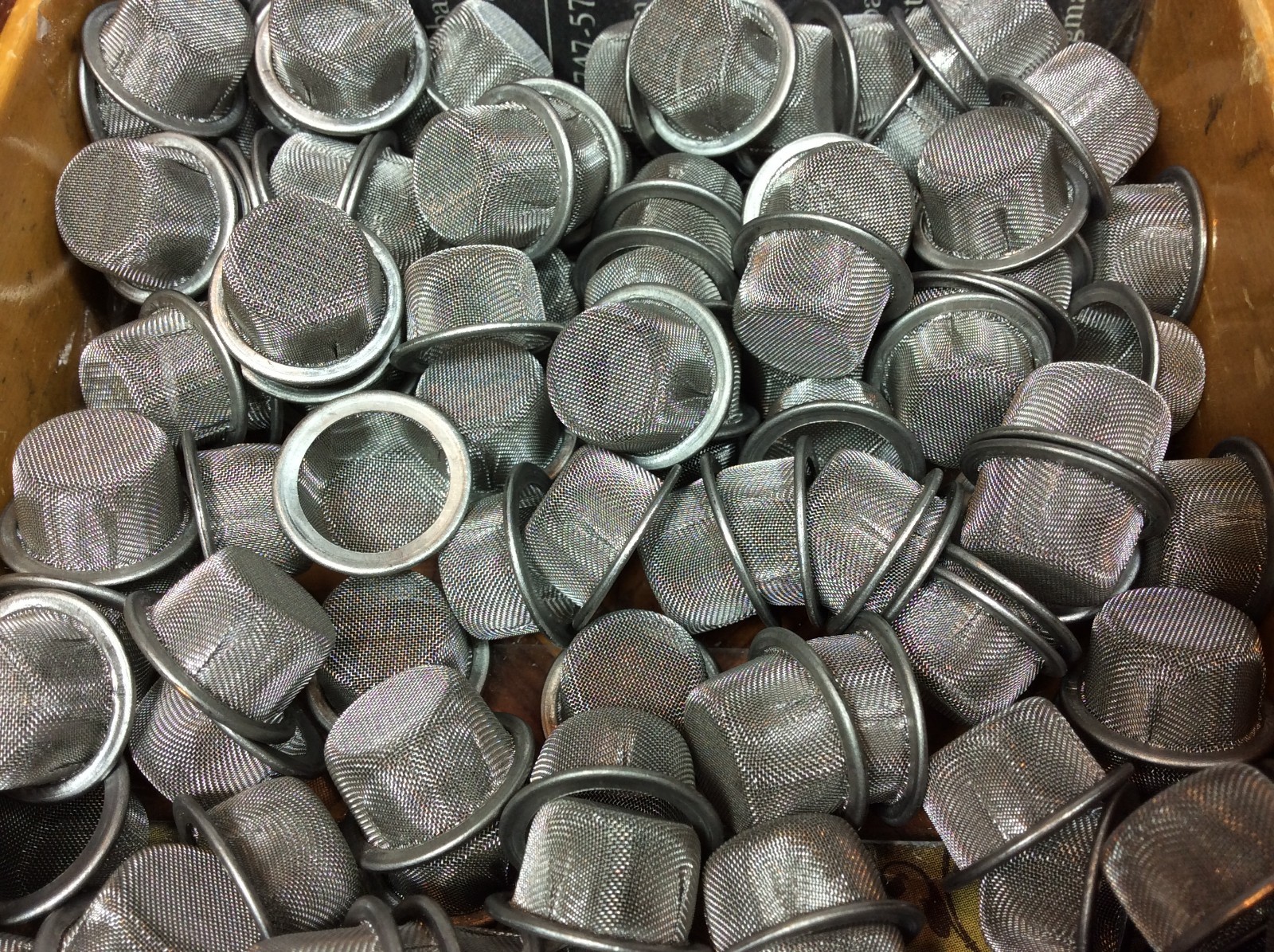 14x Pipe Screen 12mm 1/2" Dome Rim Cup Basket Fine Mesh Bowl Glass Male Slide