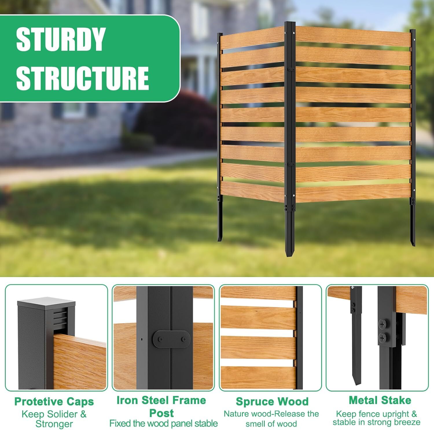 Barbella Air Conditioner Fence Screen Privacy Fence Air Conditioning Cover