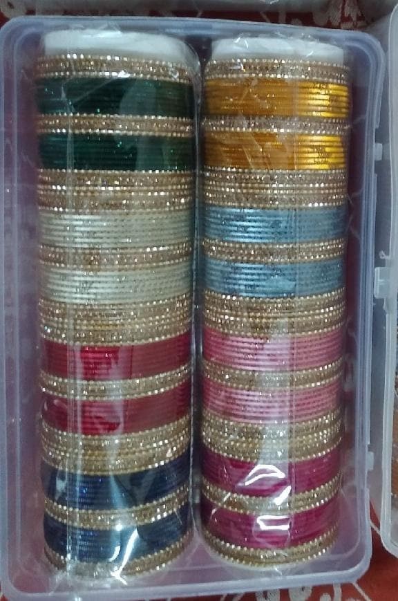 Bollywood Indian 168 Metal Non Precious Bangles Set