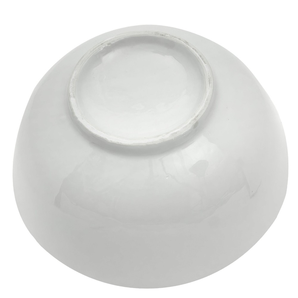 14" White Porcelain Bowl