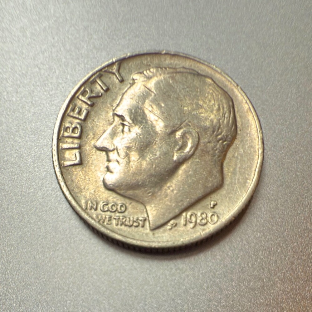 1980 P Mint Dime Rare Error Coin