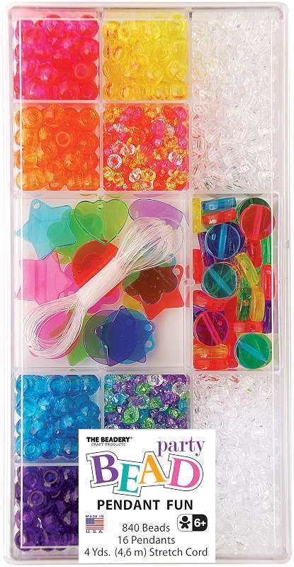 Party Bead Box Kit Translucent Coin