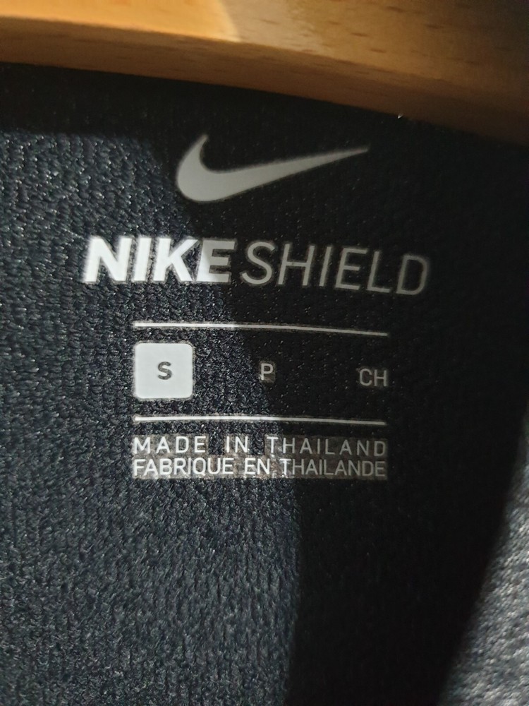 Nike Shield Golf Jacket Top 1/2 Zip Grey Size Small