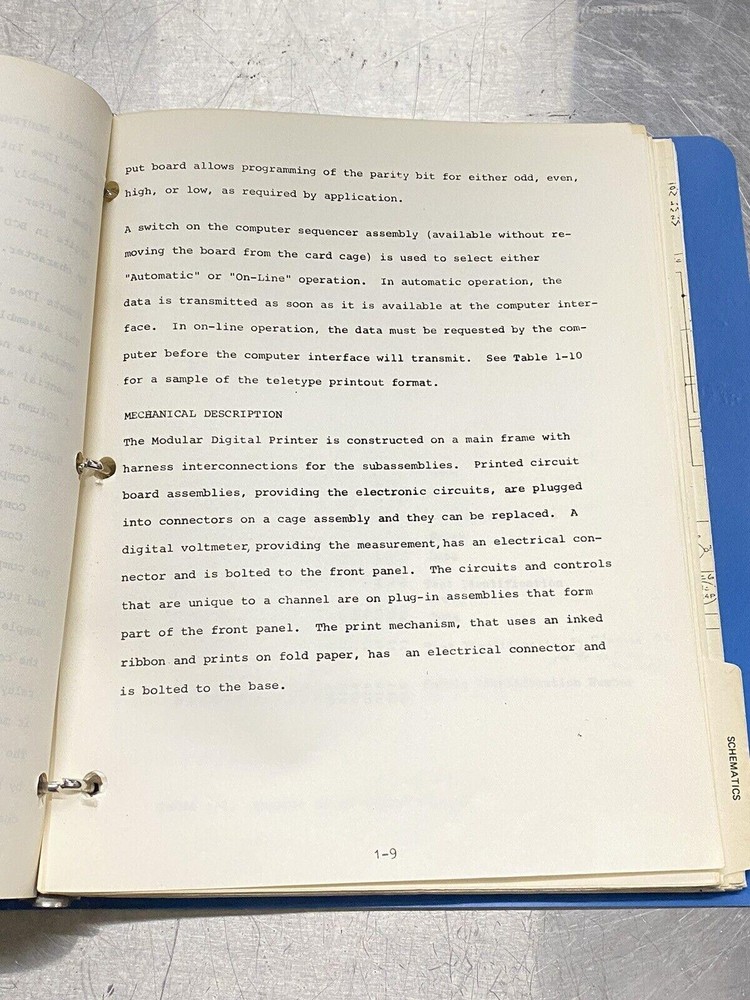 Technicon Digital Printer Auto Analyzer 2- User Guide / Manual /Instruction Book