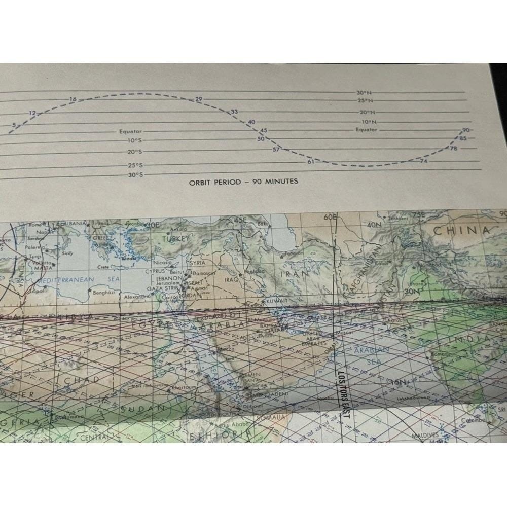 STS-11 Mission Chart Nasa Space Shuttle Mission Chart Orbit 1-144