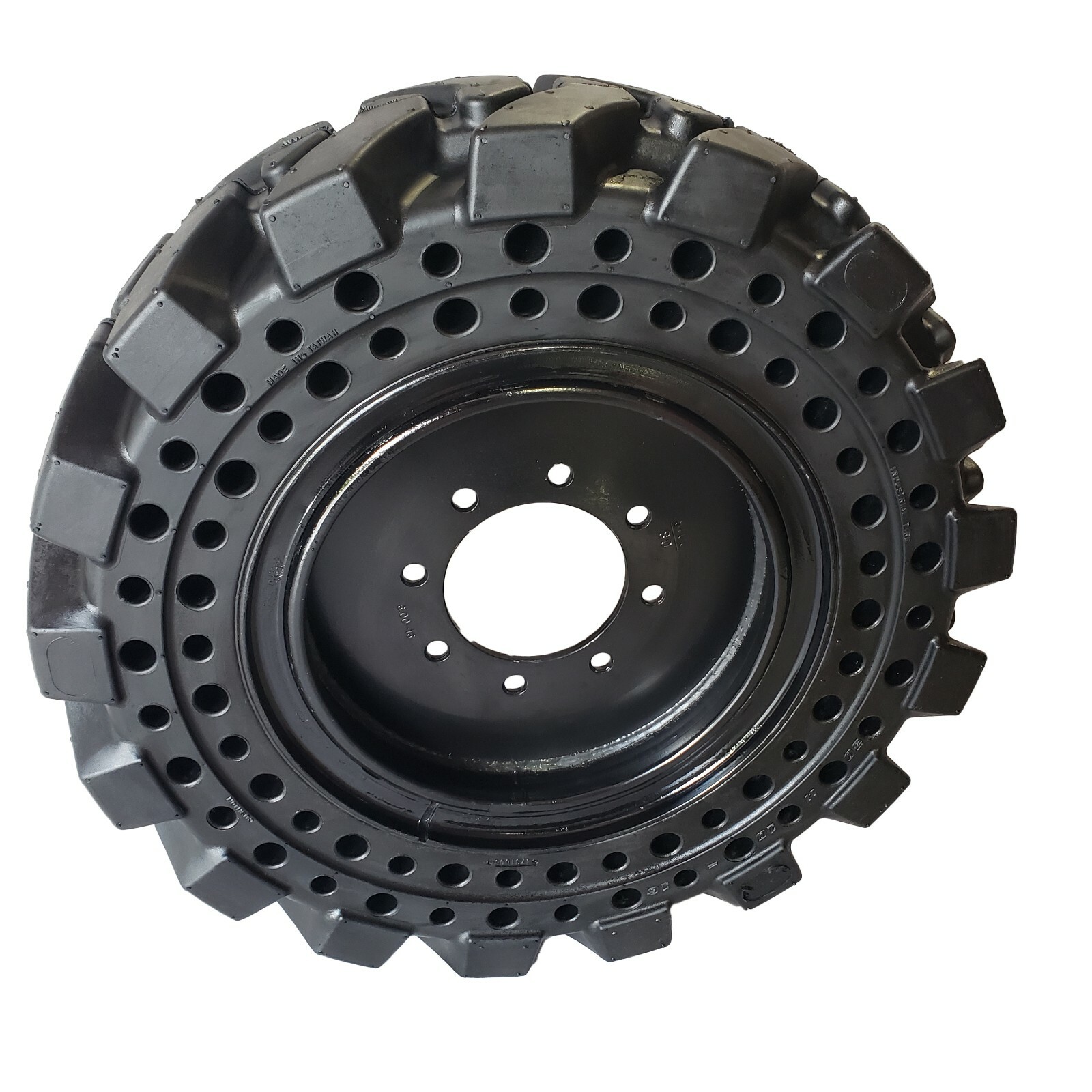 10x16.5 Tire Solid Skid Steer Tires (4 Tires & Wheels) CASE 30x10-16.5