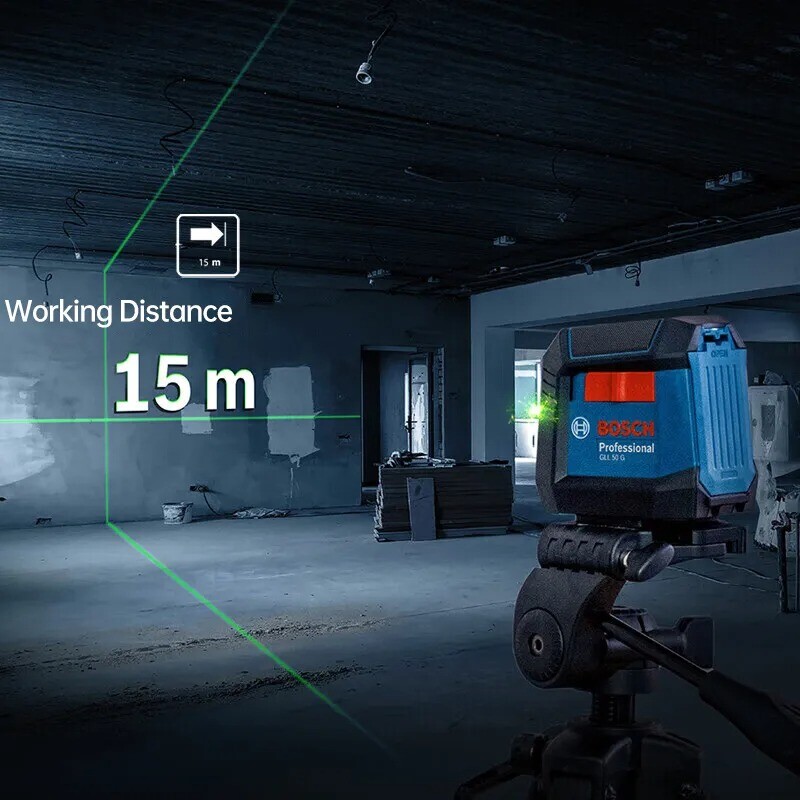 Laser Level 2Line Self High Precision Instrument Horizontal Vertical Green Light