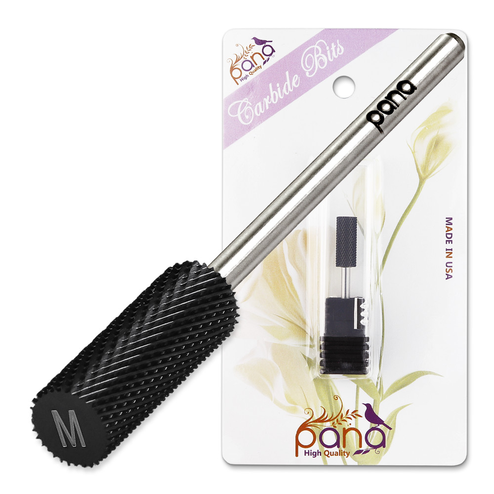 PANA 3/32" Shank Size -  DLC Black Flat Top Small Barrel Carbide Bit - Medium