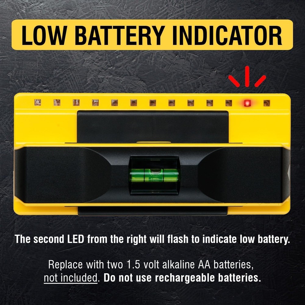 Accurate ProSensor 710+ with 13 Sensors & Bubble Level for Easy Stud Detection
