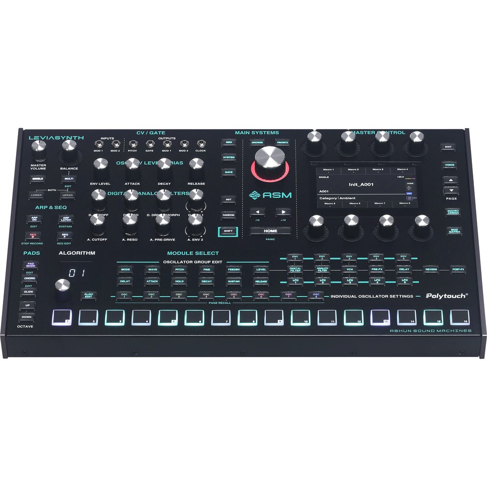 ASM Leviasynth Desktop 16-Voice Algorithmic Synthesizer STUDIO KIT