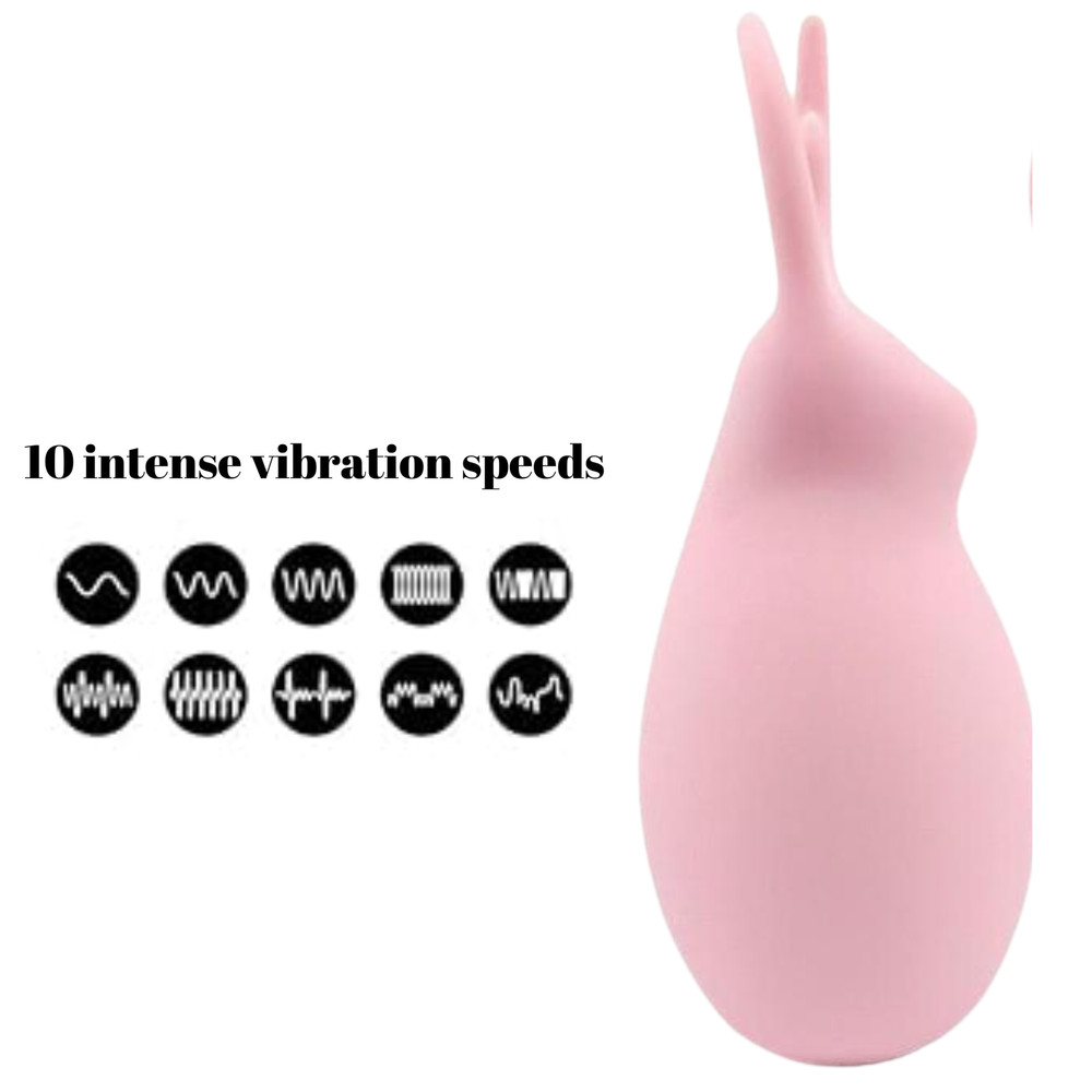 Rechargeable Powerful Vibrating Stimulator Deer Shaped Vibrator Orgasm Teaser