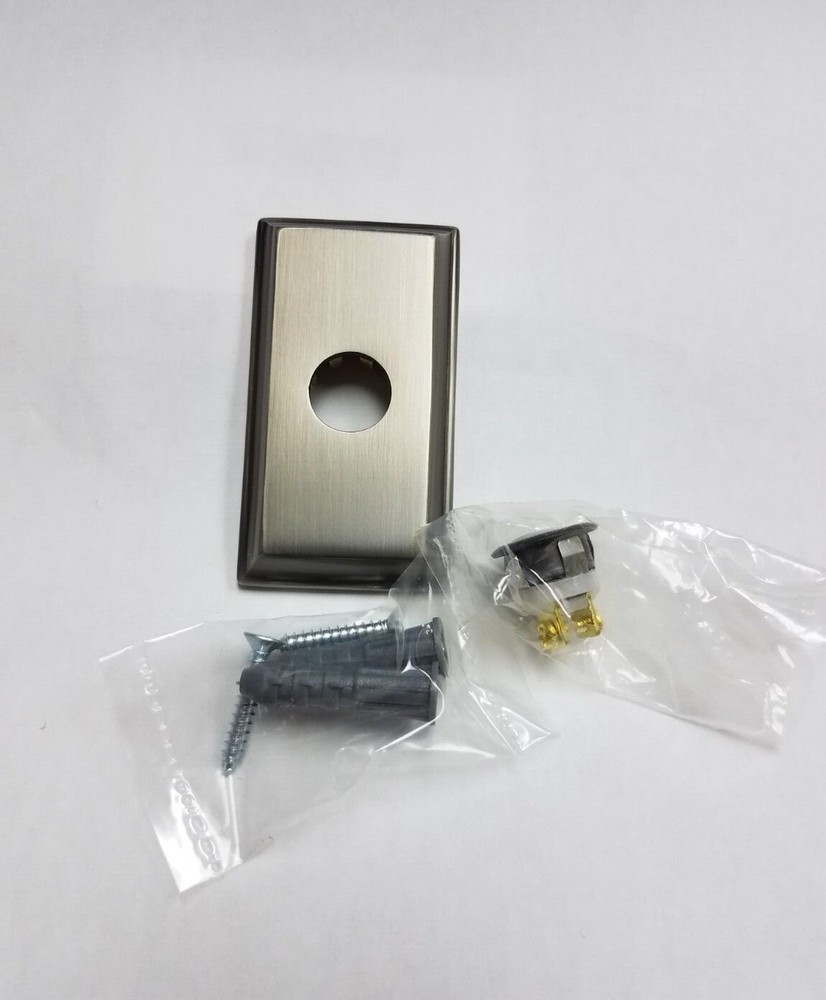 Baldwin 9BR7015 Rectangular Bell Buttons Solid Brass Price is for 1 Each