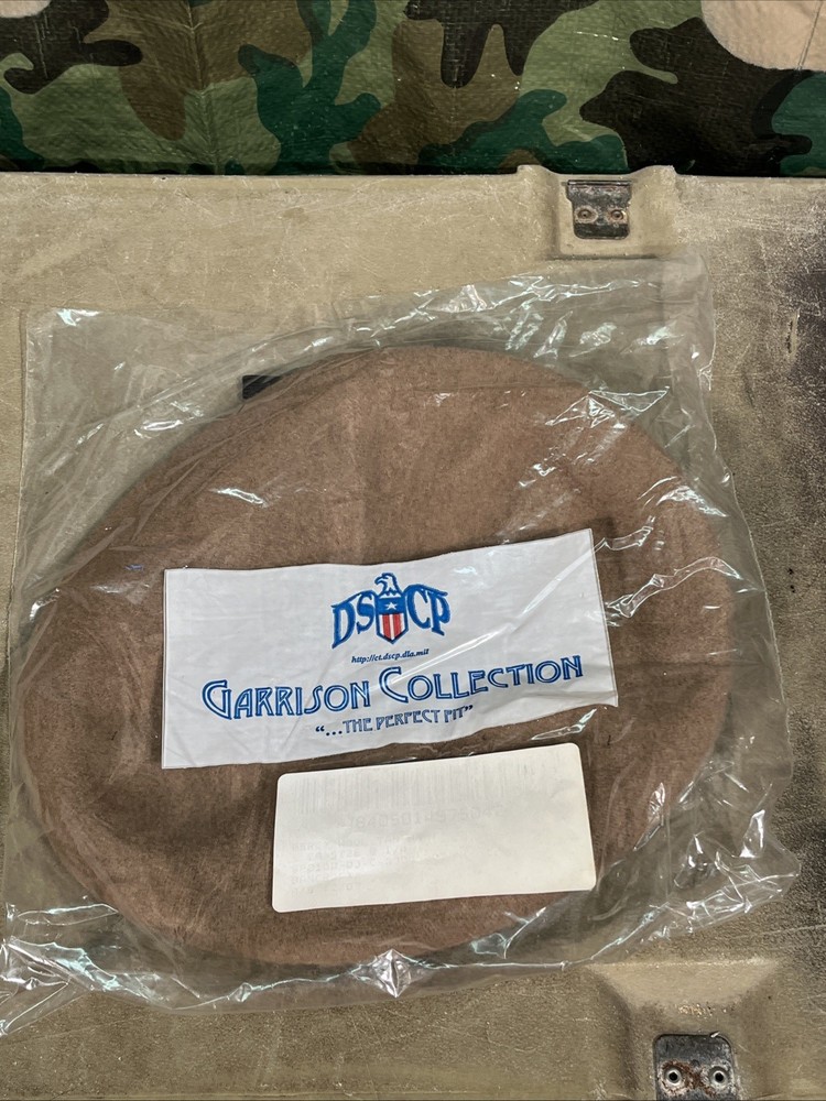 Garrison Collection USGI Wool Beret Tan 8-1/4