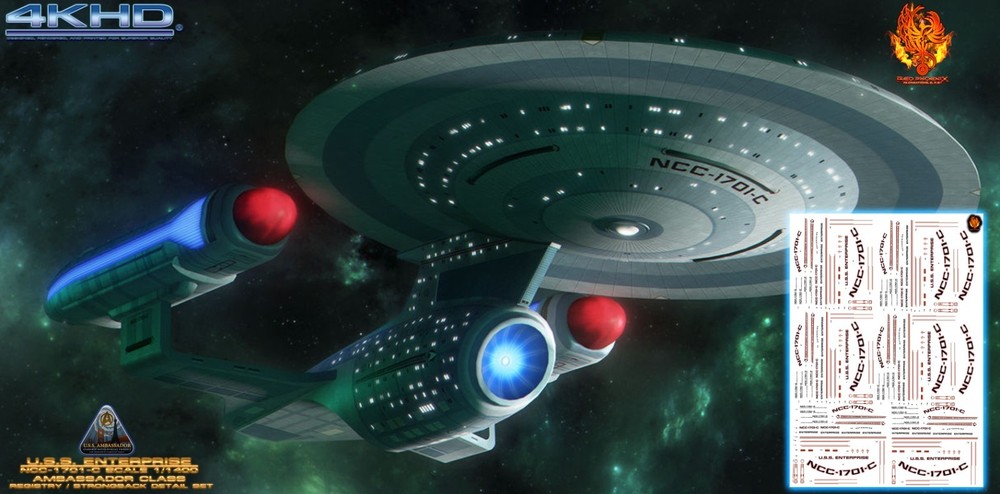 U.S.S. Enterprise-C 1/1400 Scale Replacement Registry/Strongback Set