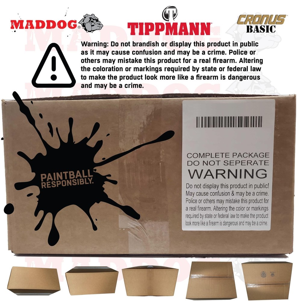 Maddog Tippmann Cronus Basic Paintball Gun Marker and Accessory Starter Packa...