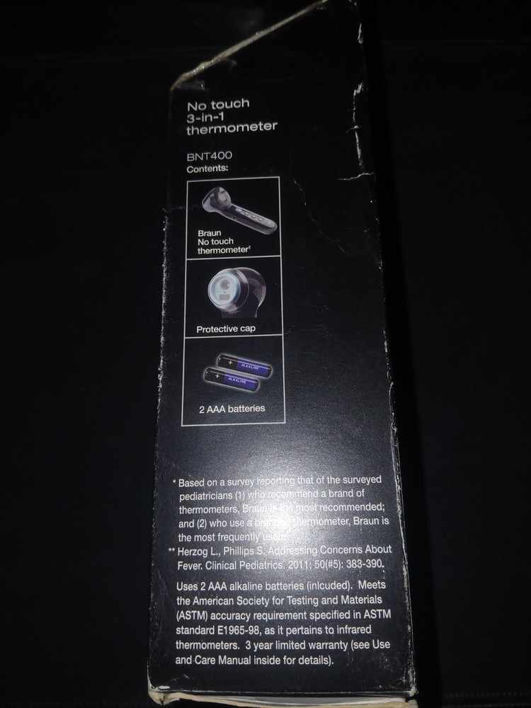 Braun No-Touch Forehead Thermometer Age Precision 1 Pack - New!