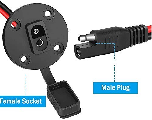 Solar Panel to SAE Adapter With MC4 Connector Extension Cable 10AWG MC4-SAE