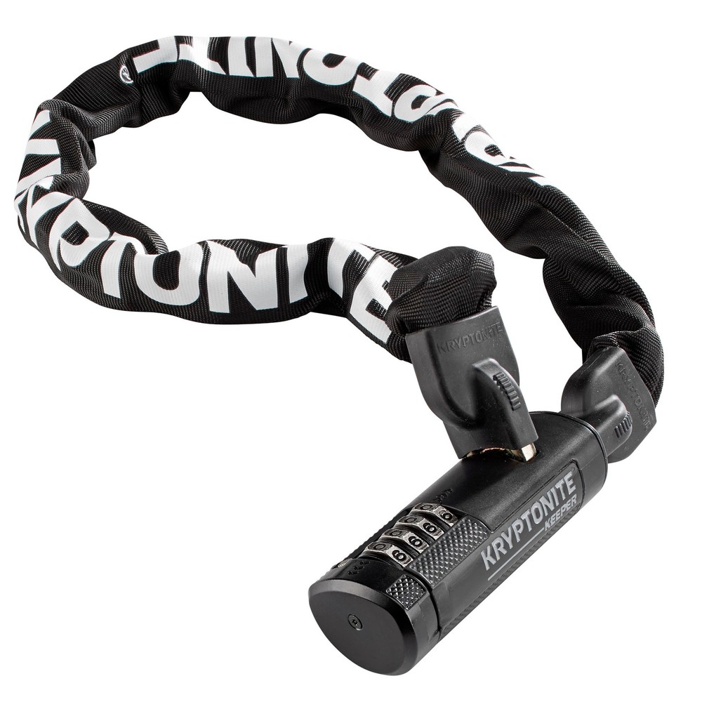 Kryptonite Keeper 712 Chain Lock with Combination 120cm Length End Link Lock