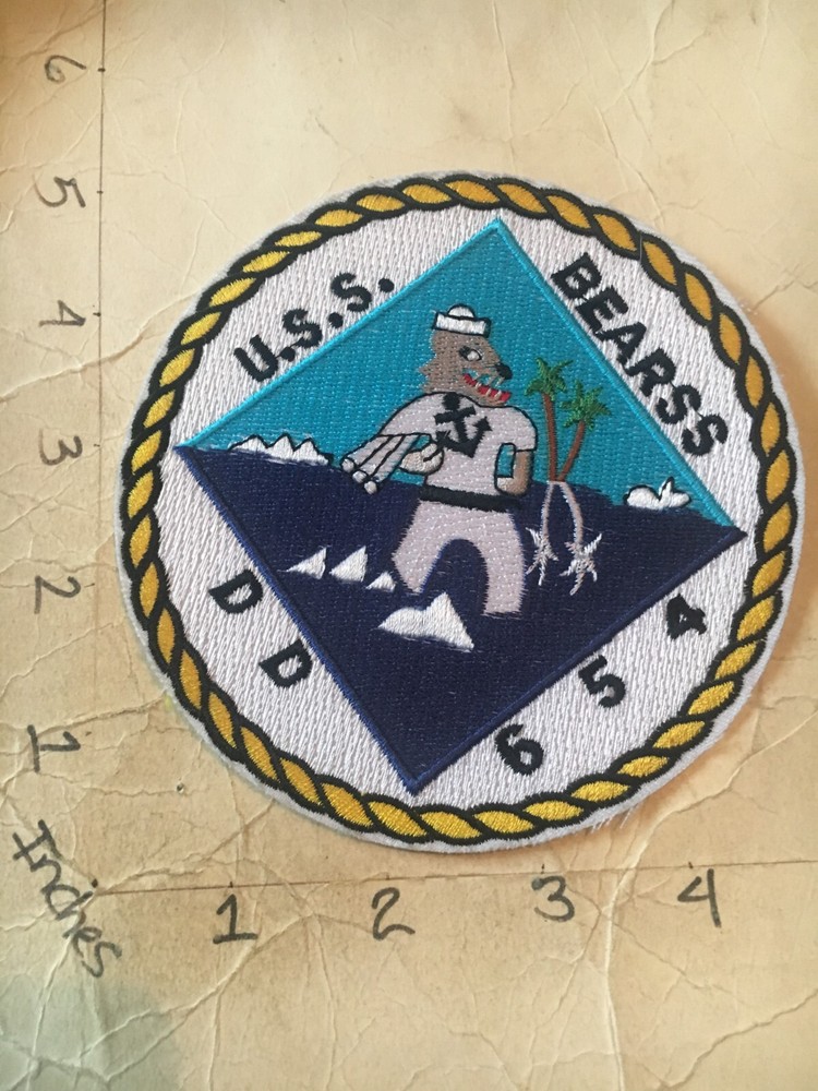 US Navy USS Bearss DD-654 patch 6/9/25