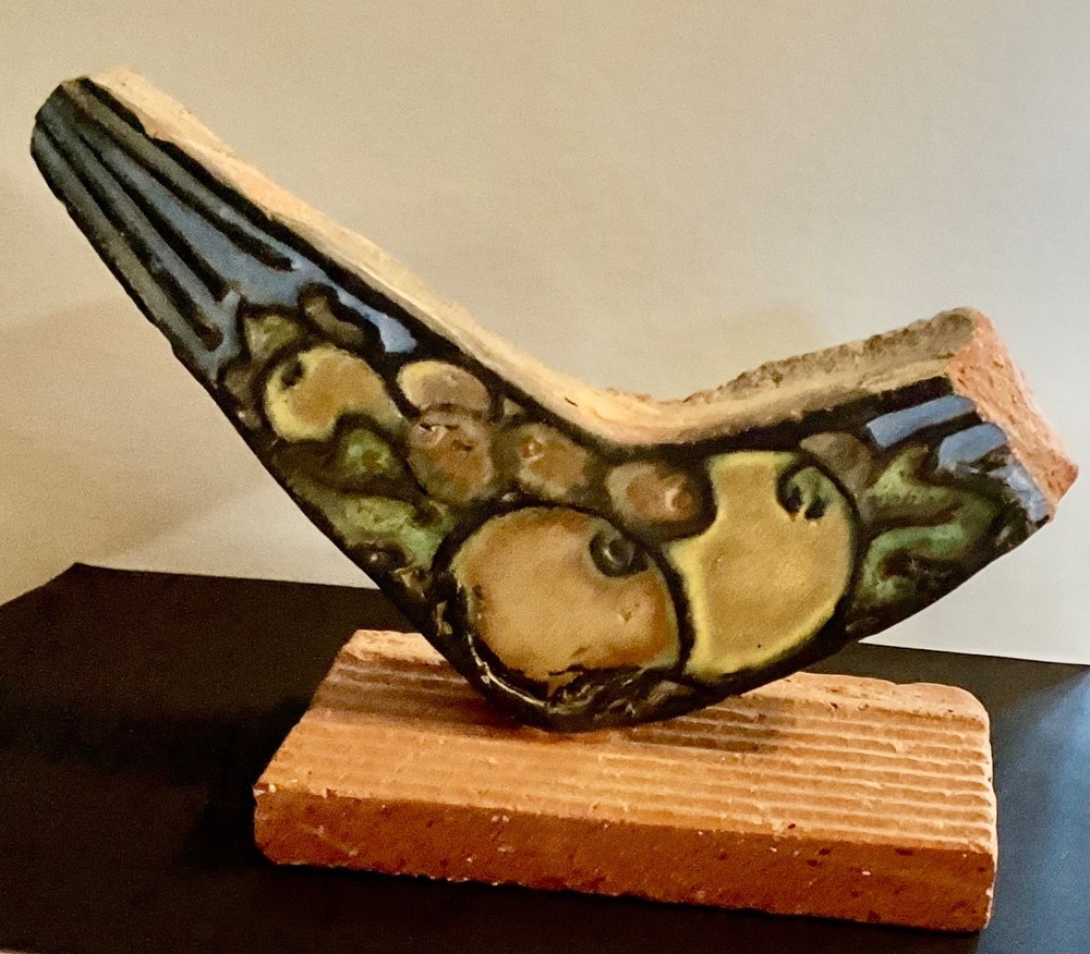 Architectural Terra Cotta Polychrome fragment