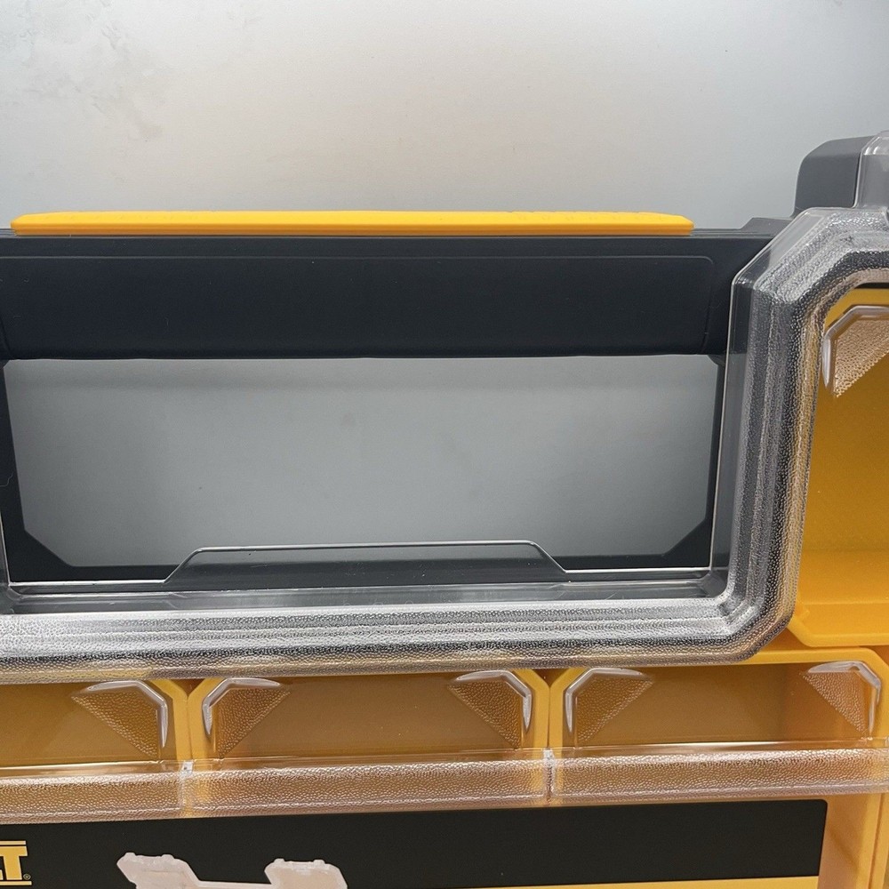 DEWALT SMALL PARTS TOOL STORAGE ORGANIZER STACKABLE REMOVEABLE 10-COMPARTMENT
