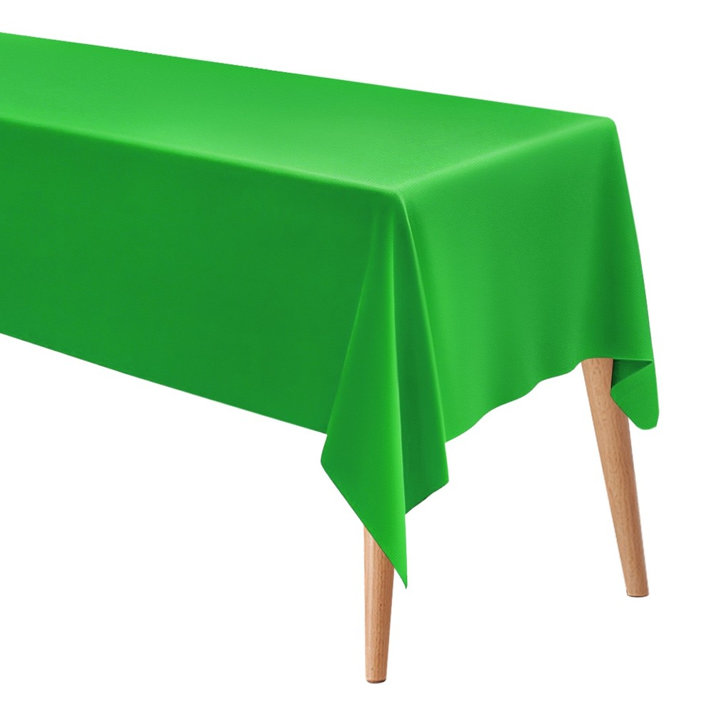 140x220cm Rectangle Tablecloth, Thickened Polyester Table Cloth Emerald Green