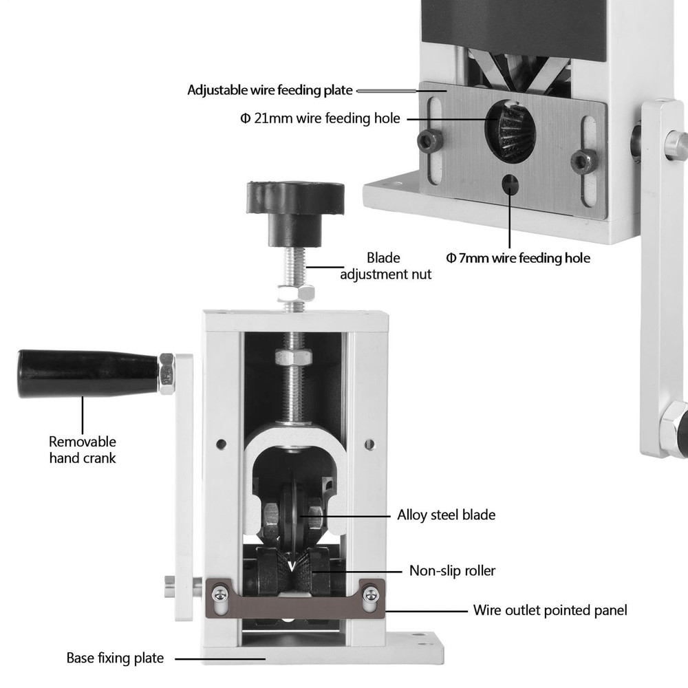 3-Adjustable Hand Wire Stripper For Efficient Wire Stripping