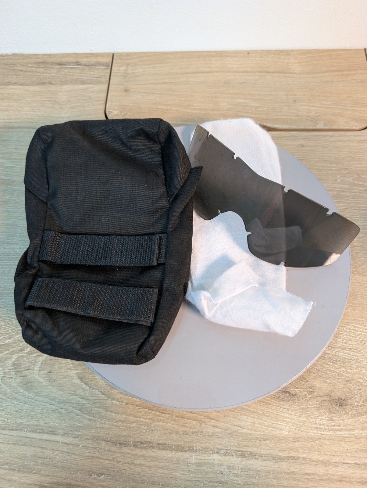 Replacement Dark Lens. ESS Eyewear Ice Black Lightweight Frameless Eyeshield *