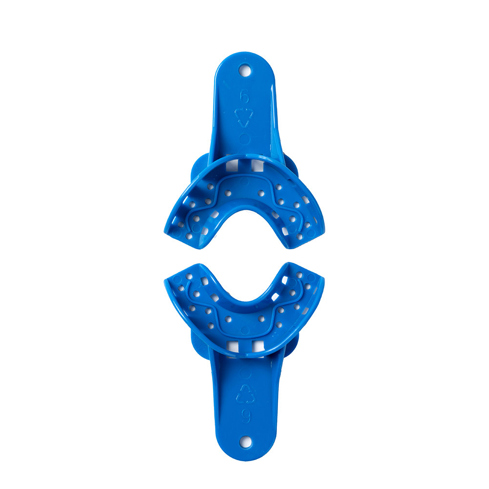 12Pc Easyinsmile Dental S/M/L/XL Perforated Plastic Impression Trays Upper/Lower