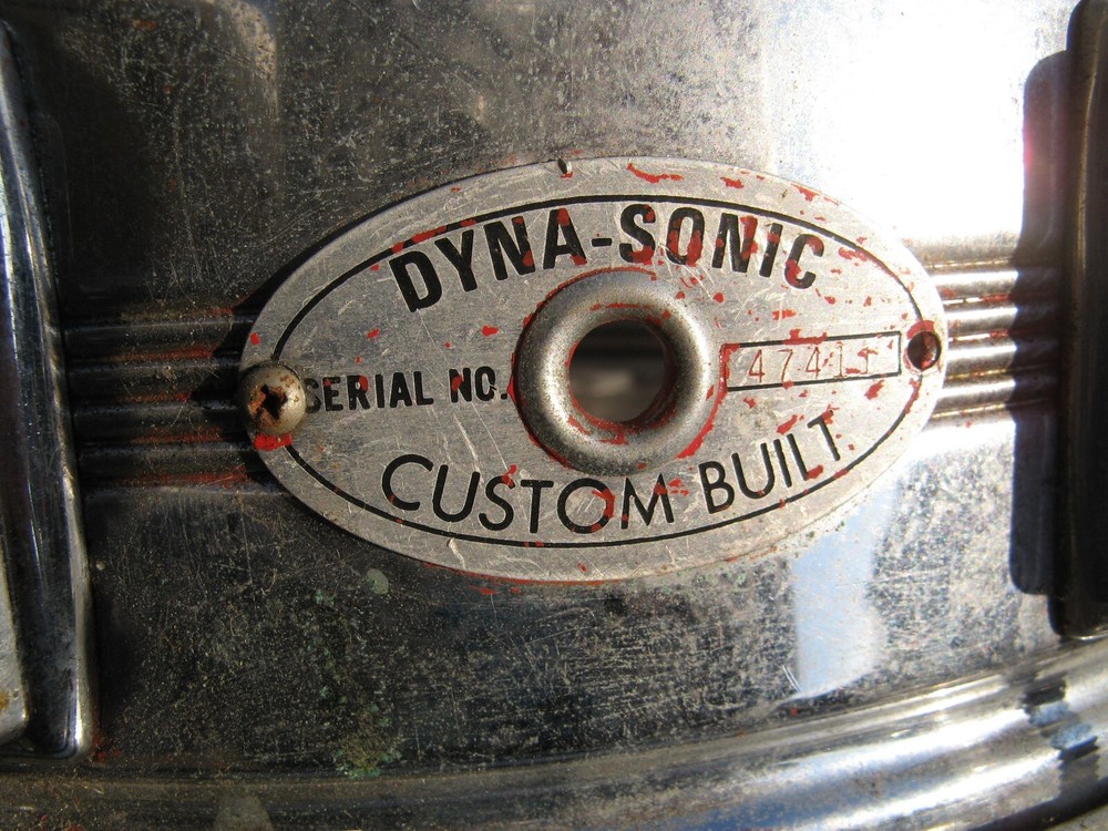 Vintage Rogers Dyna-Sonic Custom Built Snare Drum Needs Work